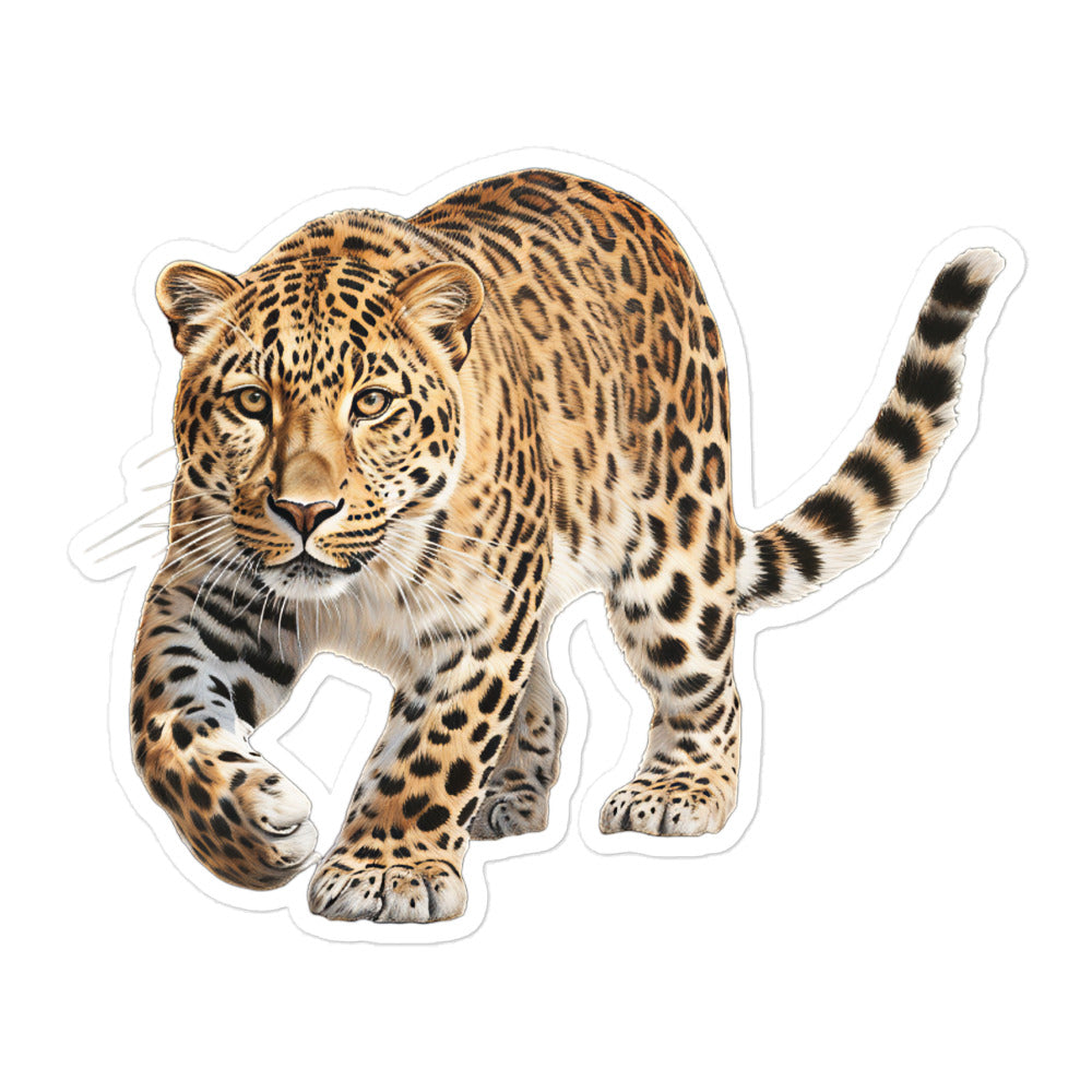 Amur Leopard Sticker - Stickerfy.ai