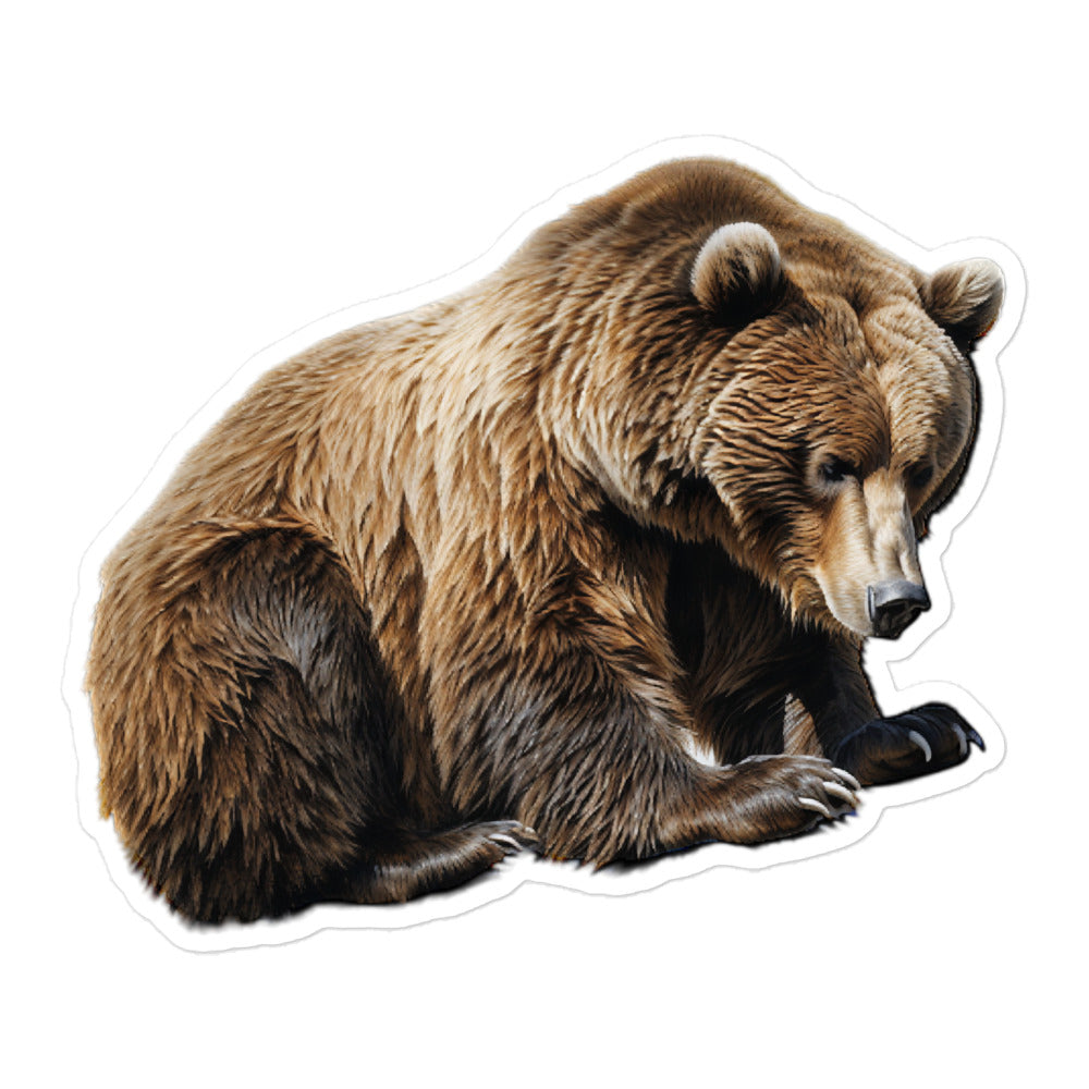 Grizzly Bear Sticker - Stickerfy.ai