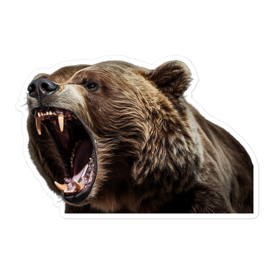 Grizzly Bear Sticker - Stickerfy.ai