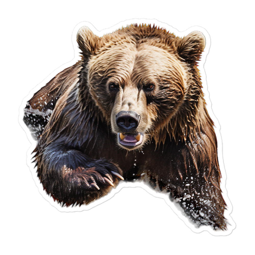 Grizzly Bear Sticker - Stickerfy.ai