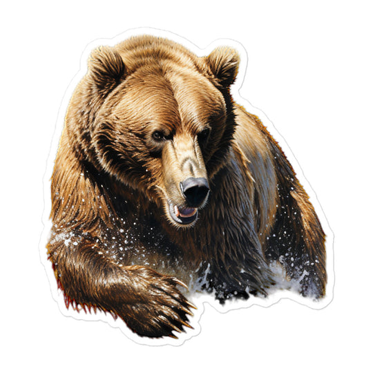 Grizzly Bear Sticker - Stickerfy.ai