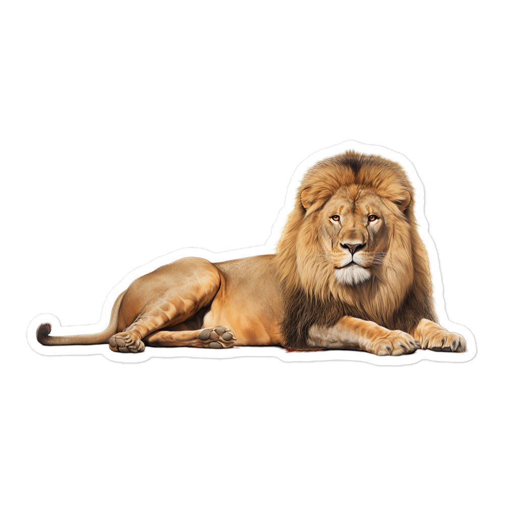 African Lion Sticker - Stickerfy.ai