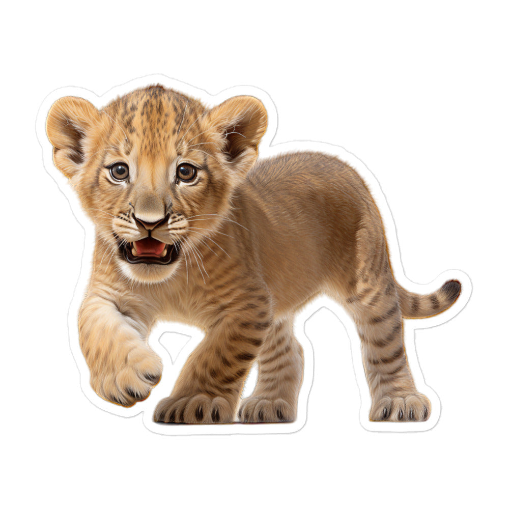 African Lion Sticker - Stickerfy.ai