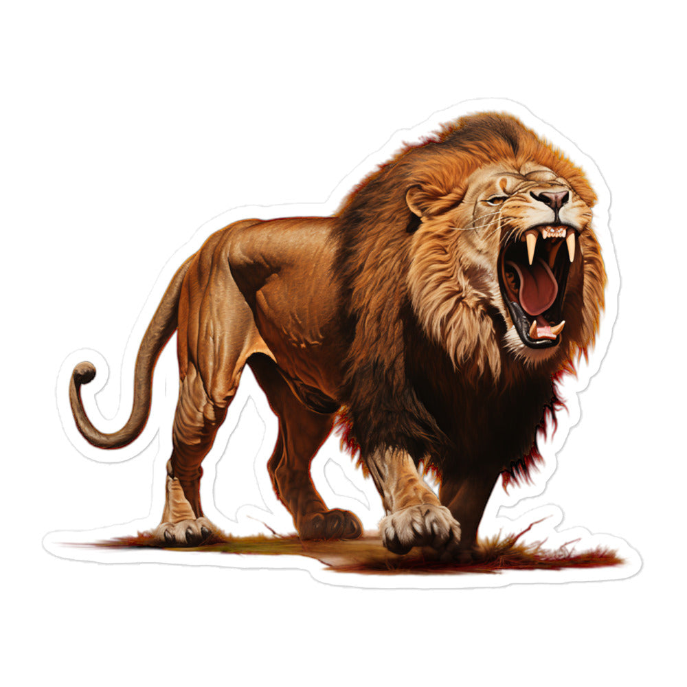 African Lion Sticker - Stickerfy.ai