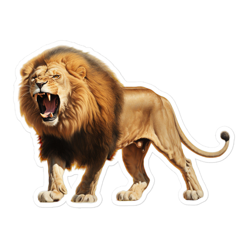 African Lion Sticker - Stickerfy.ai