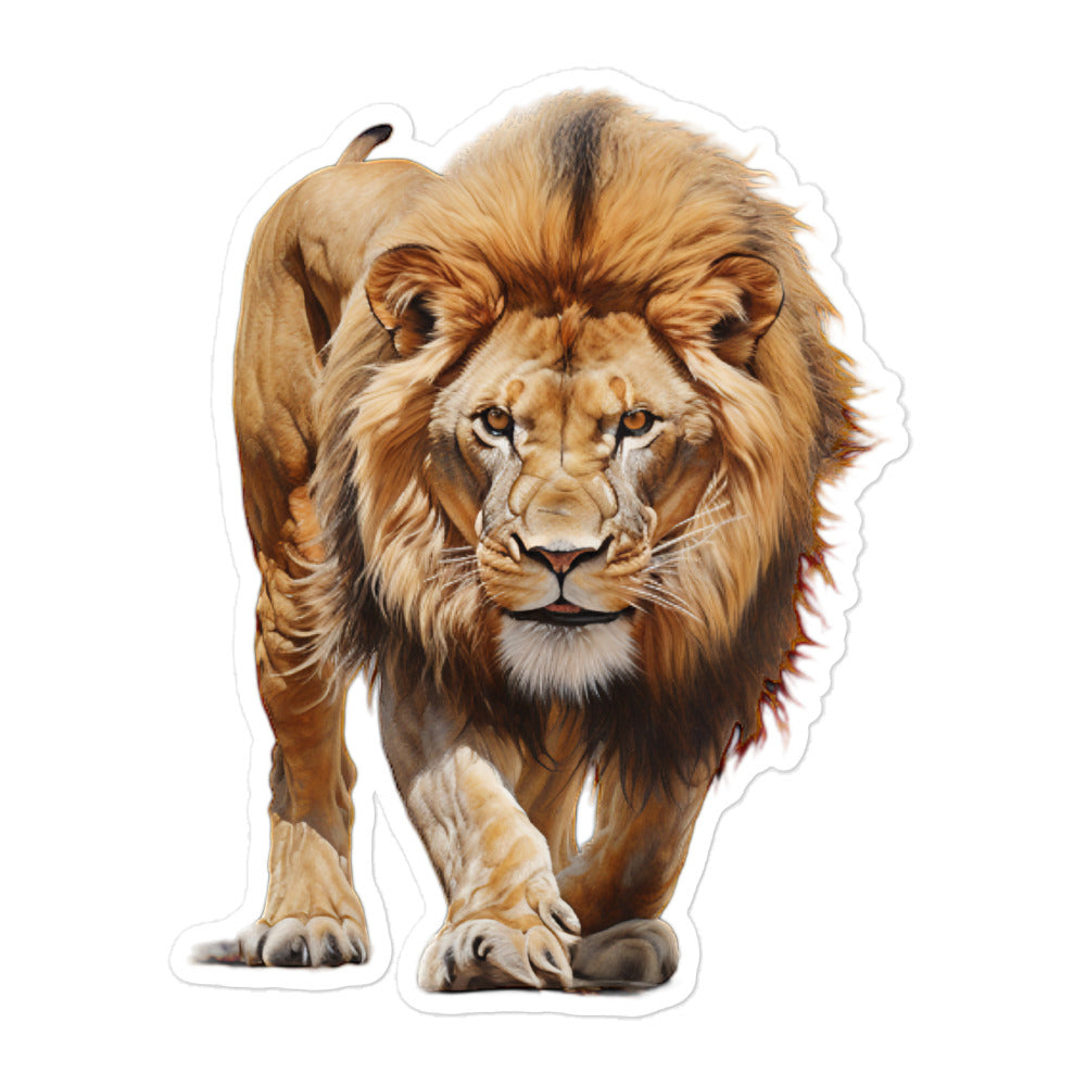 African Lion Sticker - Stickerfy.ai