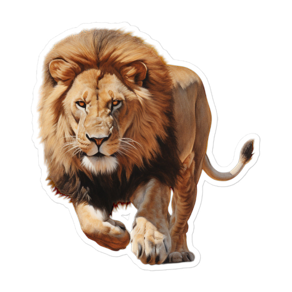 African Lion Sticker - Stickerfy.ai