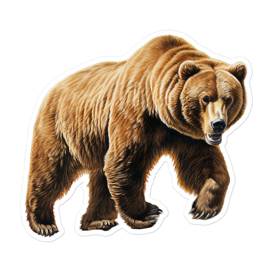 Kodiak Bear Sticker - Stickerfy.ai