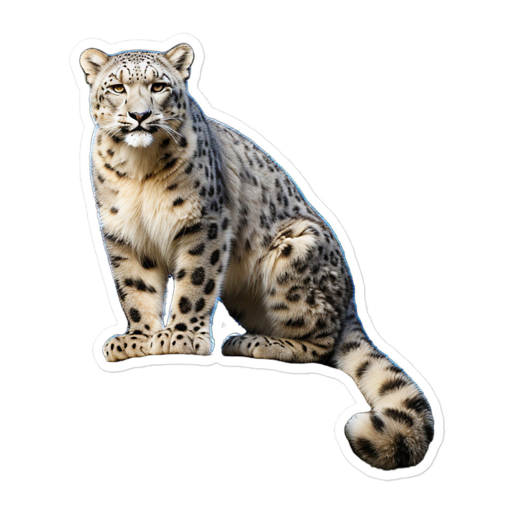 Snow Leopard Sticker - Stickerfy.ai