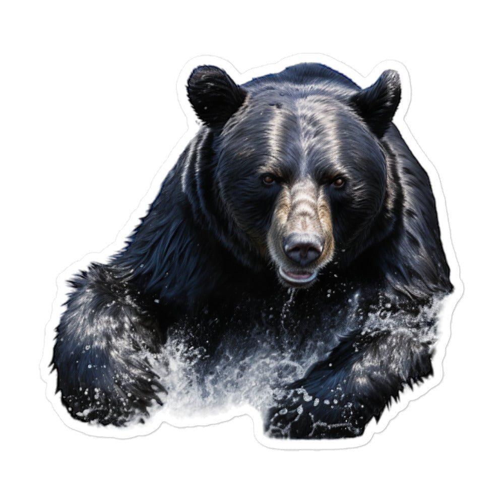 Black Bear Sticker - Stickerfy.ai