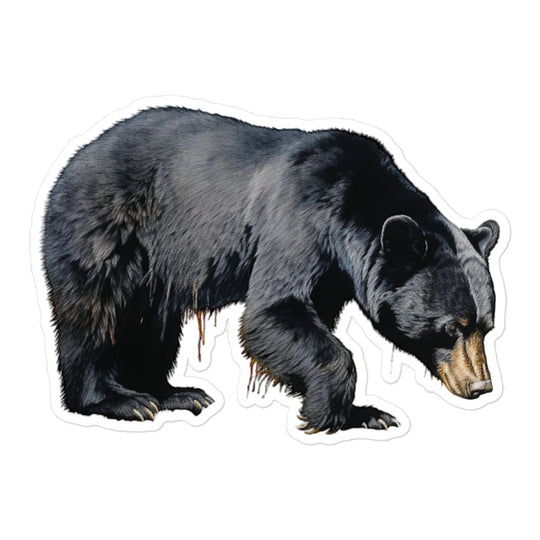 Black Bear Sticker - Stickerfy.ai