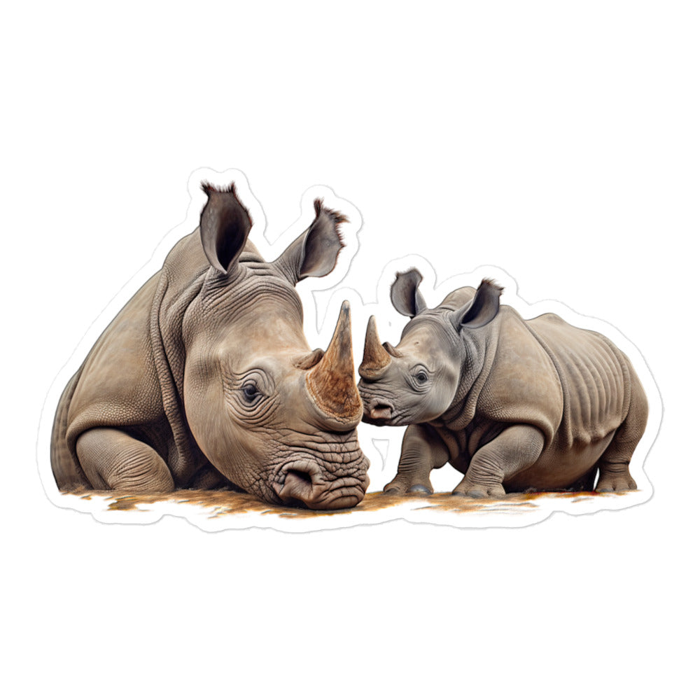 Indian Rhinoceros Sticker - Stickerfy.ai