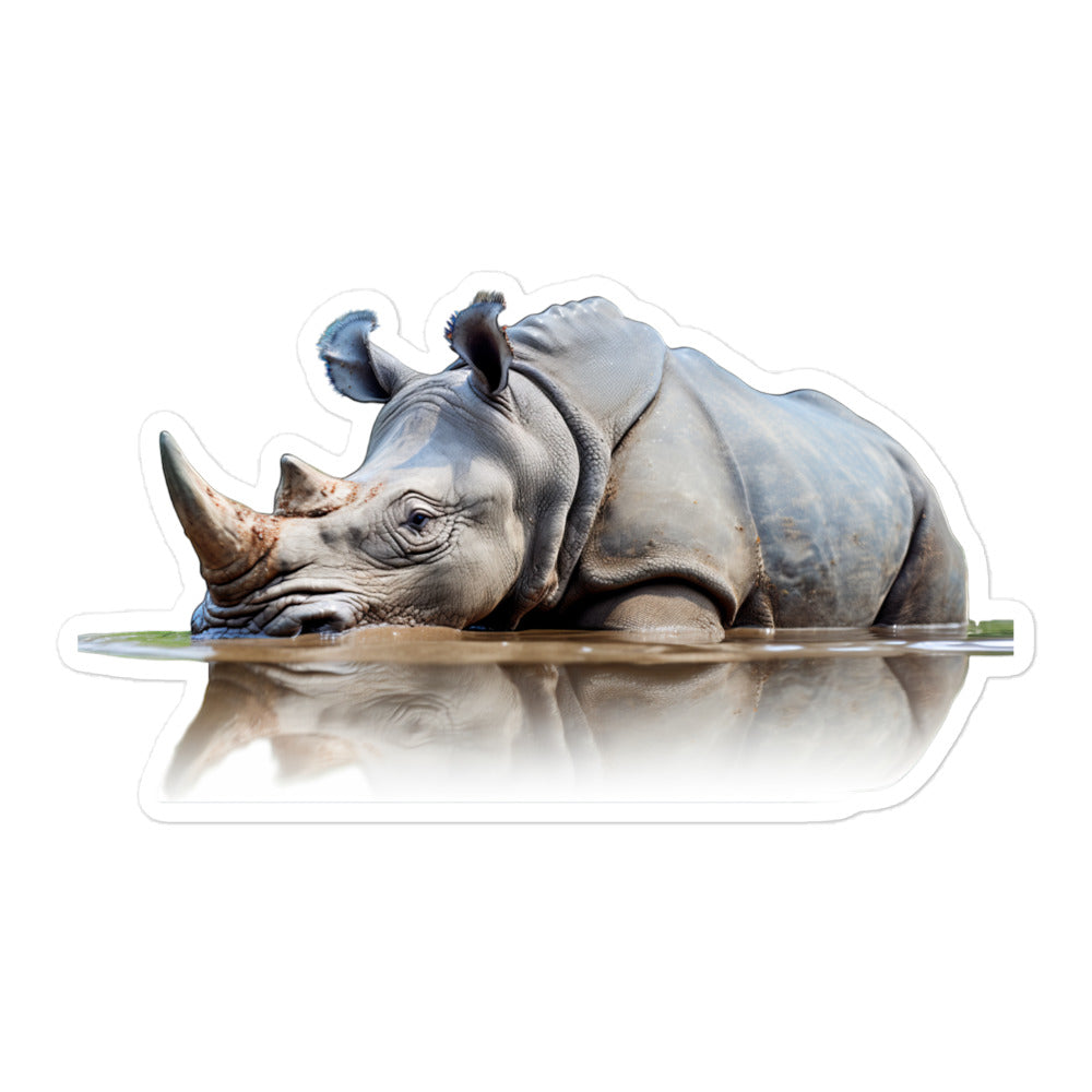 Indian Rhinoceros Sticker - Stickerfy.ai