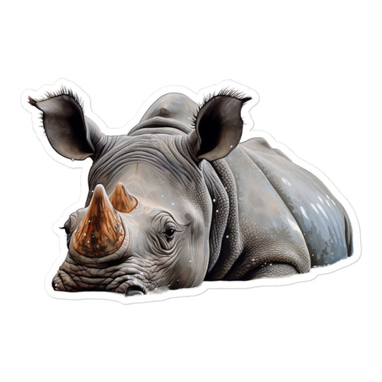 Indian Rhinoceros Sticker - Stickerfy.ai