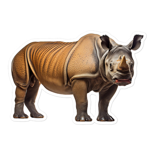 Indian Rhinoceros Sticker - Stickerfy.ai