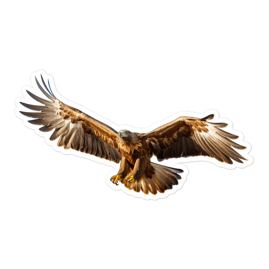 Golden Eagle Sticker - Stickerfy.ai