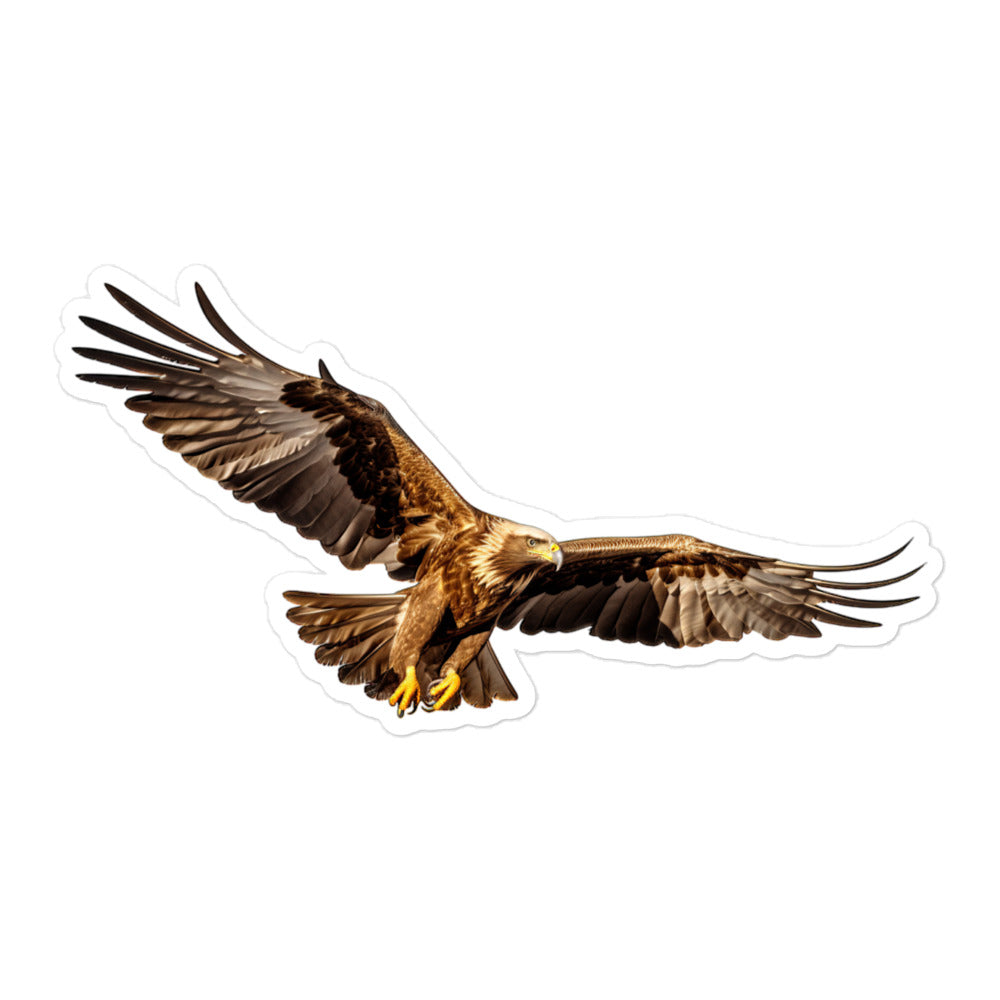 Golden Eagle Sticker - Stickerfy.ai