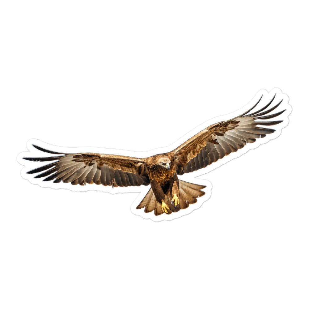 Golden Eagle Sticker - Stickerfy.ai