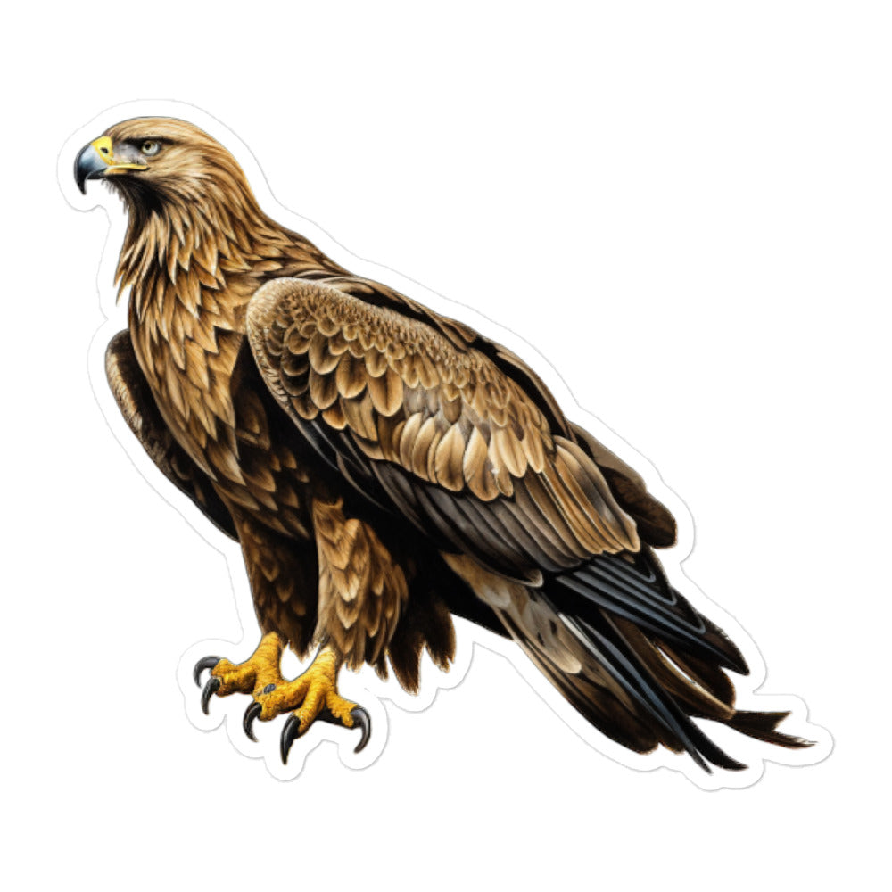 Golden Eagle Sticker - Stickerfy.ai