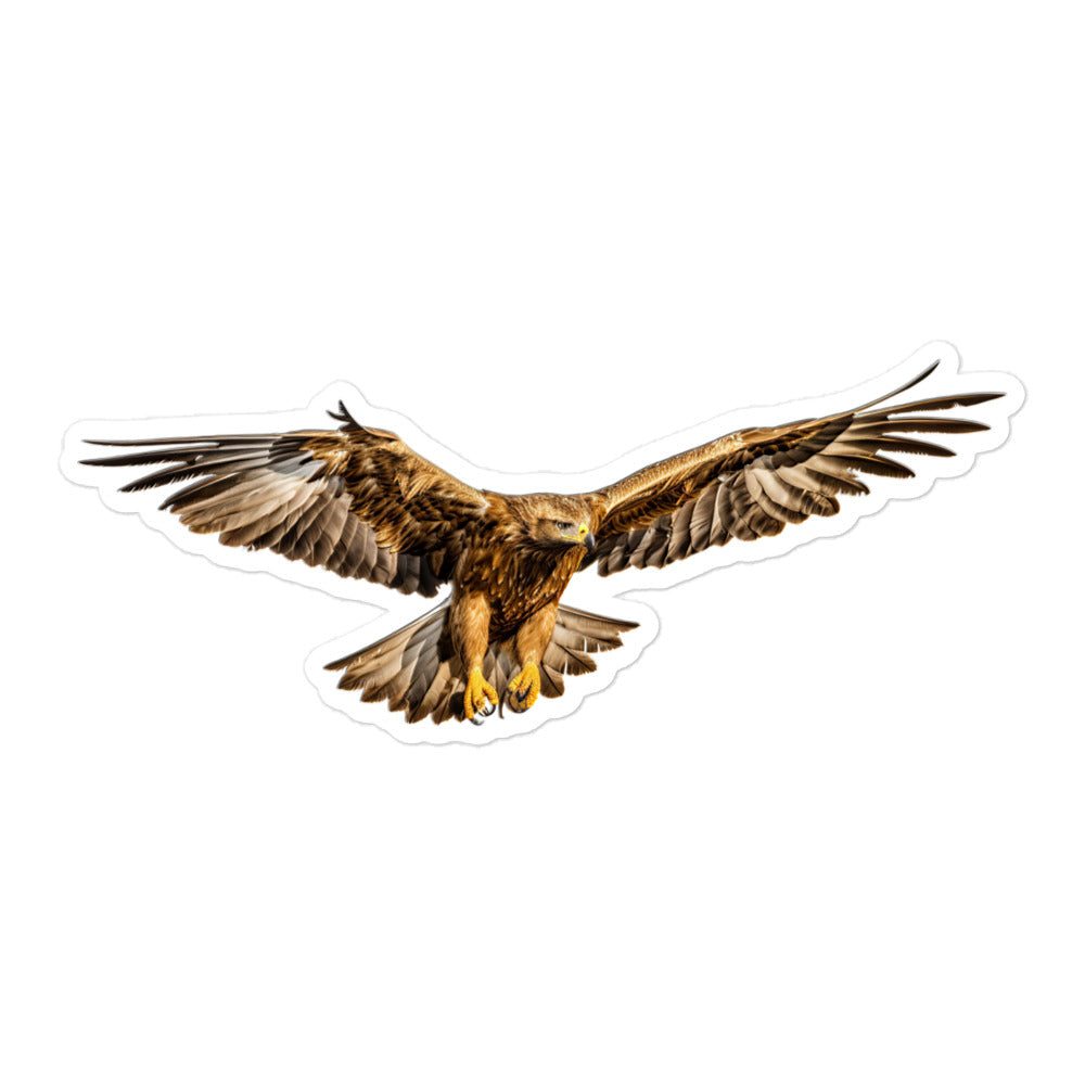 Golden Eagle Sticker - Stickerfy.ai