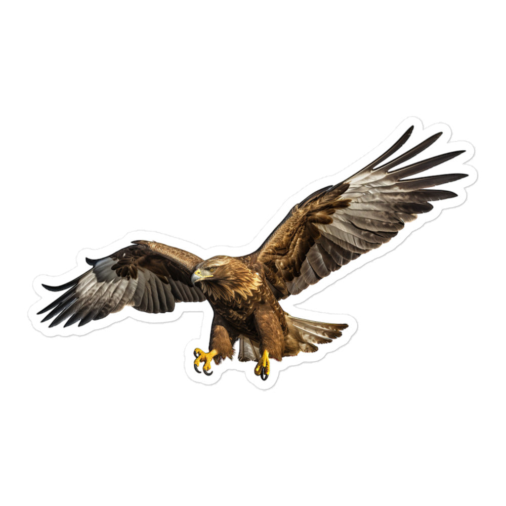 Golden Eagle Sticker - Stickerfy.ai