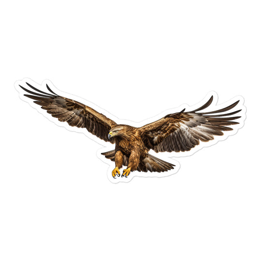 Golden Eagle Sticker - Stickerfy.ai