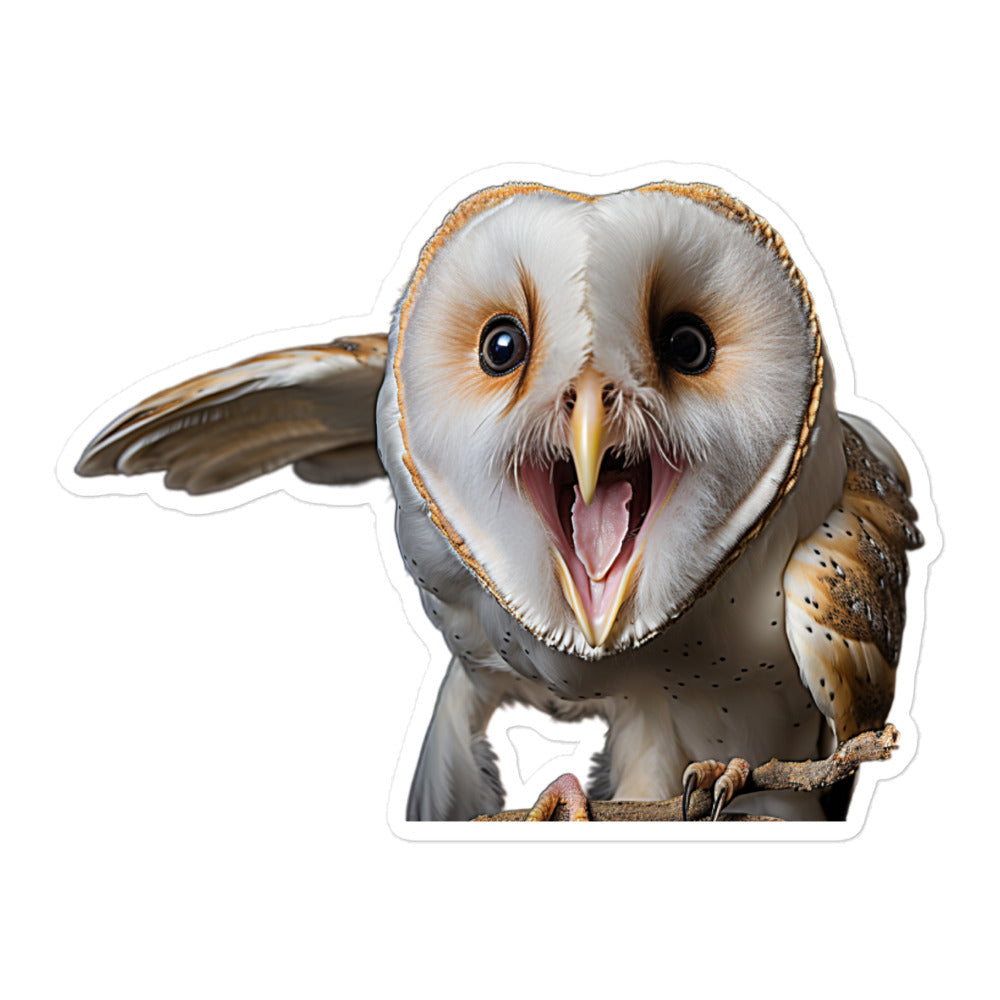 Barn Owl Sticker - Stickerfy.ai