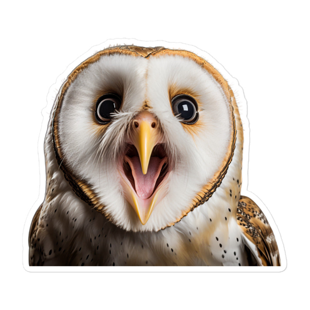 Barn Owl Sticker - Stickerfy.ai