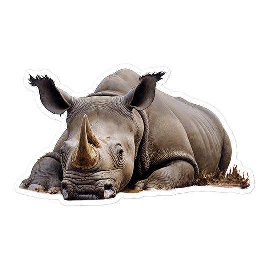 Black Rhinoceros Sticker