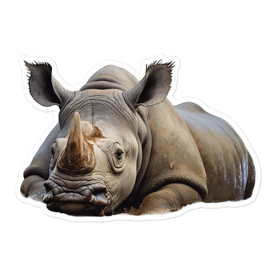 Black Rhinoceros Sticker