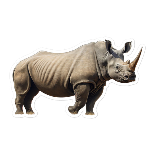 Black Rhinoceros Sticker