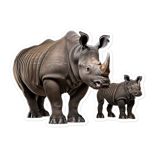 Black Rhinoceros Sticker