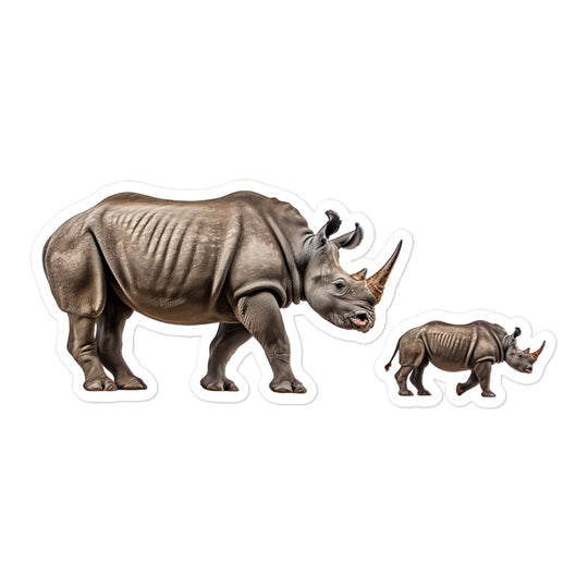 Black Rhinoceros Sticker