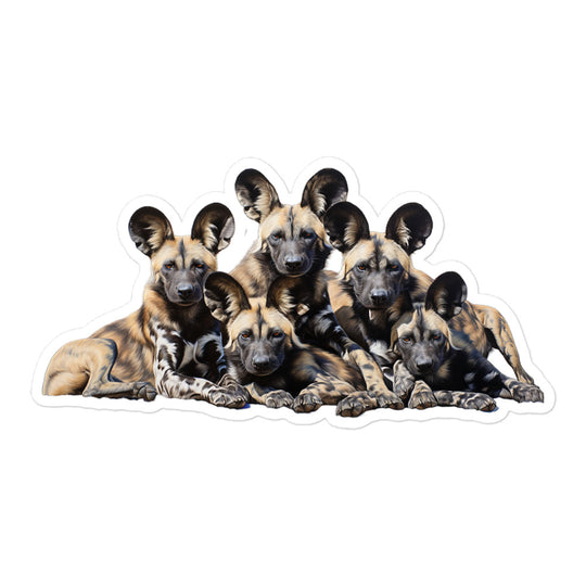 African Wild Dog Sticker