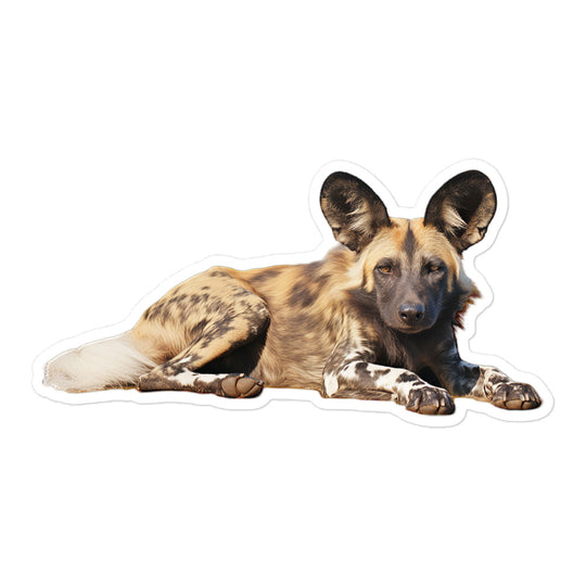 African Wild Dog Sticker