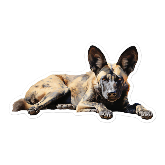 African Wild Dog Sticker