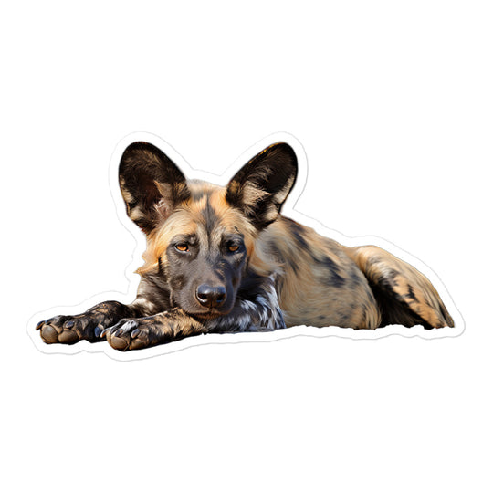 African Wild Dog Sticker