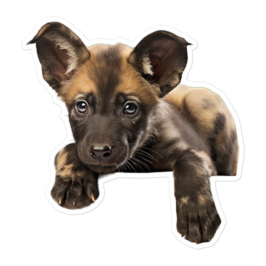 African Wild Dog Sticker