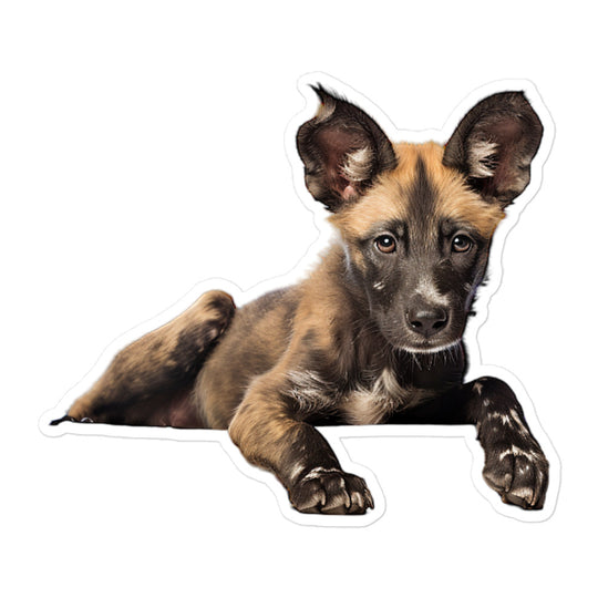 African Wild Dog Sticker