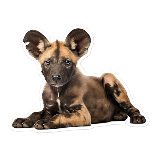 African Wild Dog Sticker