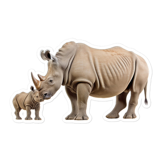 White Rhinoceros Sticker