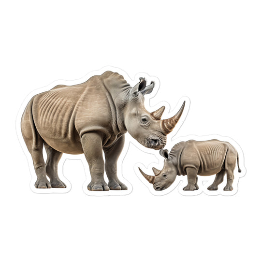 White Rhinoceros Sticker