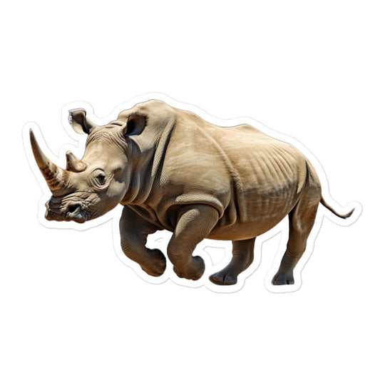 White Rhinoceros Sticker