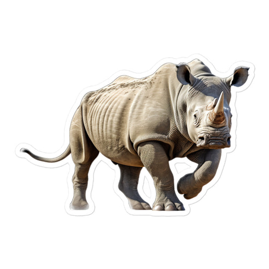 White Rhinoceros Sticker