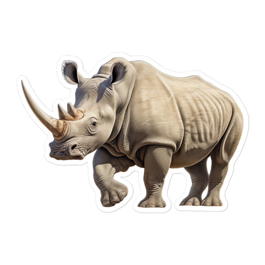 White Rhinoceros Sticker