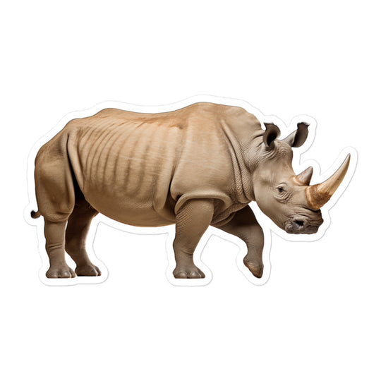 White Rhinoceros Sticker