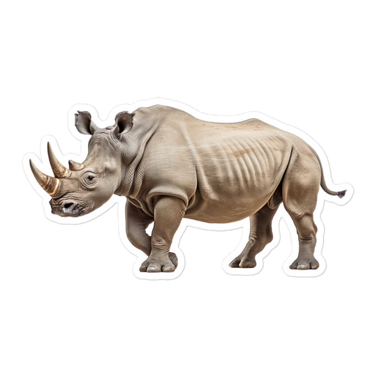 White Rhinoceros Sticker