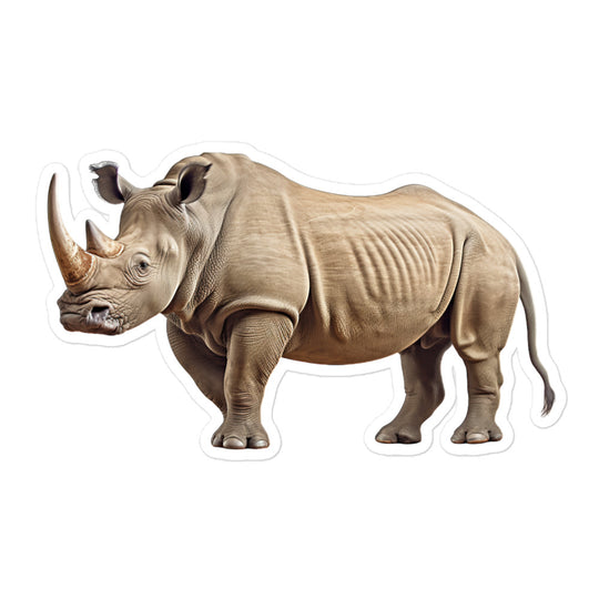 White Rhinoceros Sticker