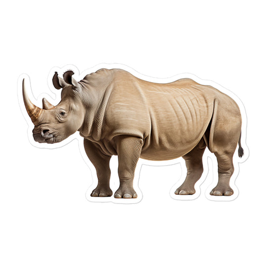 White Rhinoceros Sticker